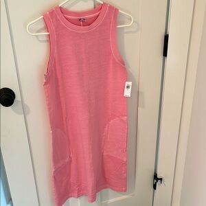 NWT Old Navy Pink Crew Neck Summer Dress